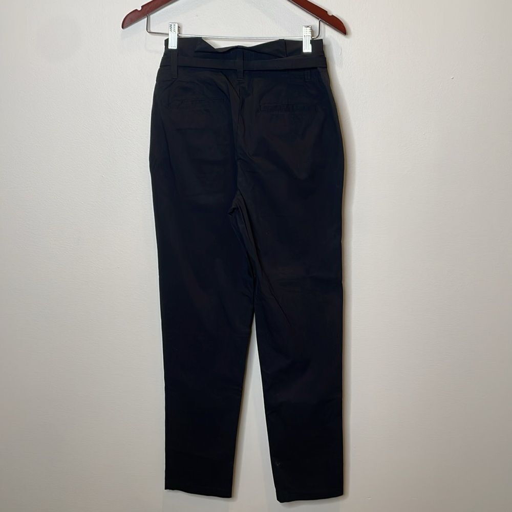 NWT J. Crew Tapered paper-bag pant in cotton poplin 00 - Picture 5 of 9